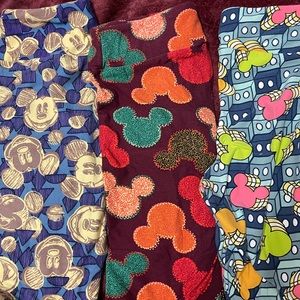 Price is for all 3 pairs Lularoe Disney leggings